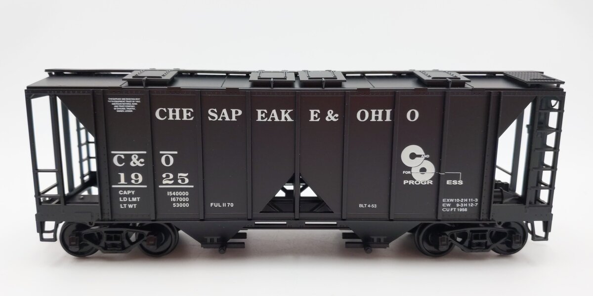 Weaver U19001S O Scale Chesapeake & Ohio AC-2 Covered Hopper #1925 (2-Rail) EX/Box