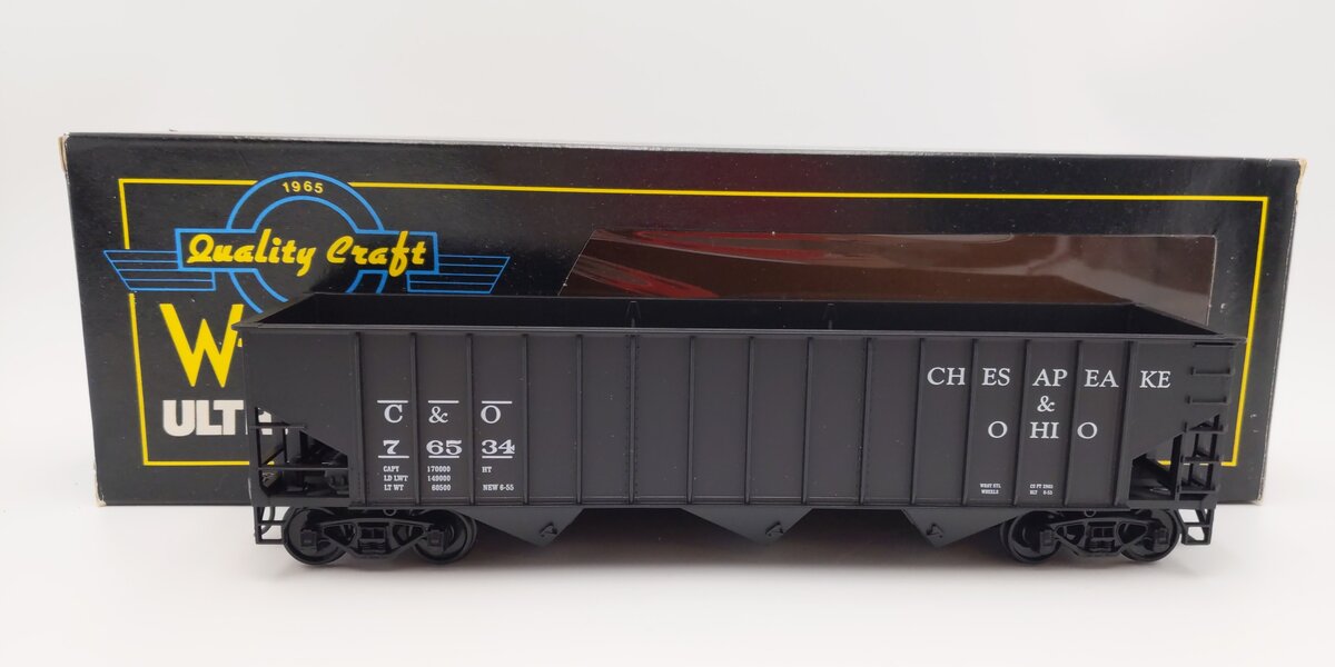 Weaver U2212 O Scale Chesapeake & Ohio 3-Bay Coal Car #76534 (2-Rail) LN/Box