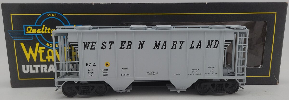 Weaver O Gauge PS-2 2-Rail Covered Hopper Car #5714 EX/Box