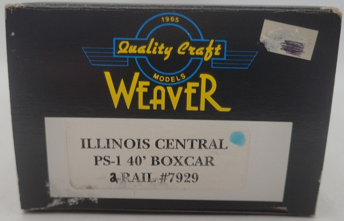Weaver O Gauge Illinois Central 2-Rail Boxcar #7929 EX/Box
