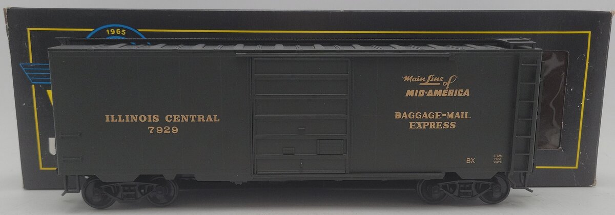 Weaver O Gauge Illinois Central 2-Rail Boxcar #7929 EX/Box