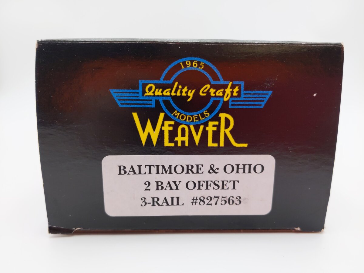 Weaver O Scale Baltimore & Ohio 2 Bay Offset Hopper #827563 (2-Rail) EX/Box