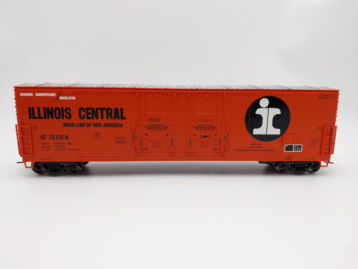 Atlas 7512-1 Ilinois Central 53' Double-Plug Door Box Car - 2 Rail LN/Box
