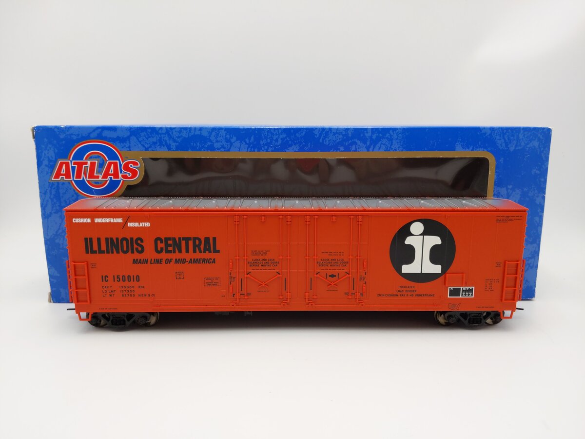 Atlas 7512-1 Ilinois Central 53' Double-Plug Door Box Car - 2 Rail LN/Box
