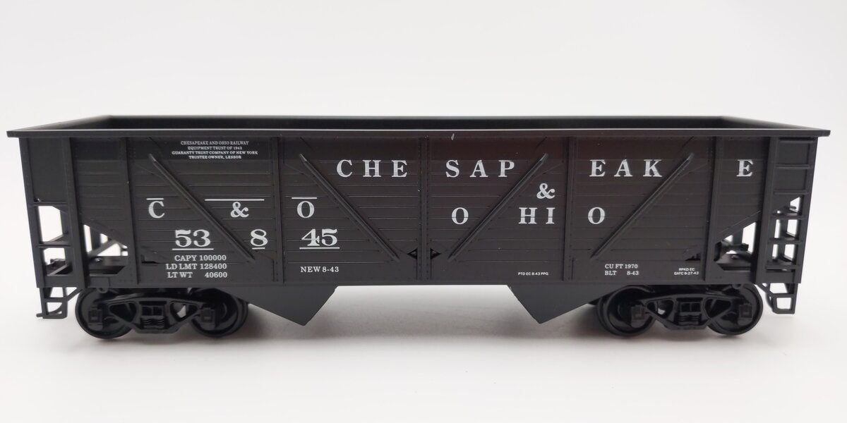 Weaver U15004 O Scale Chesapeake & Ohio Hopper Car #53845 (2-Rail) LN/Box