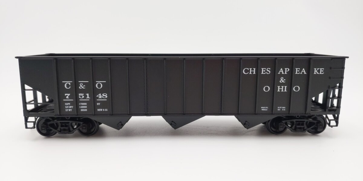 Weaver U2212 O Scale Chesapeake & Ohio 3-Bay Coal Car #75148 (2-Rail) EX/Box