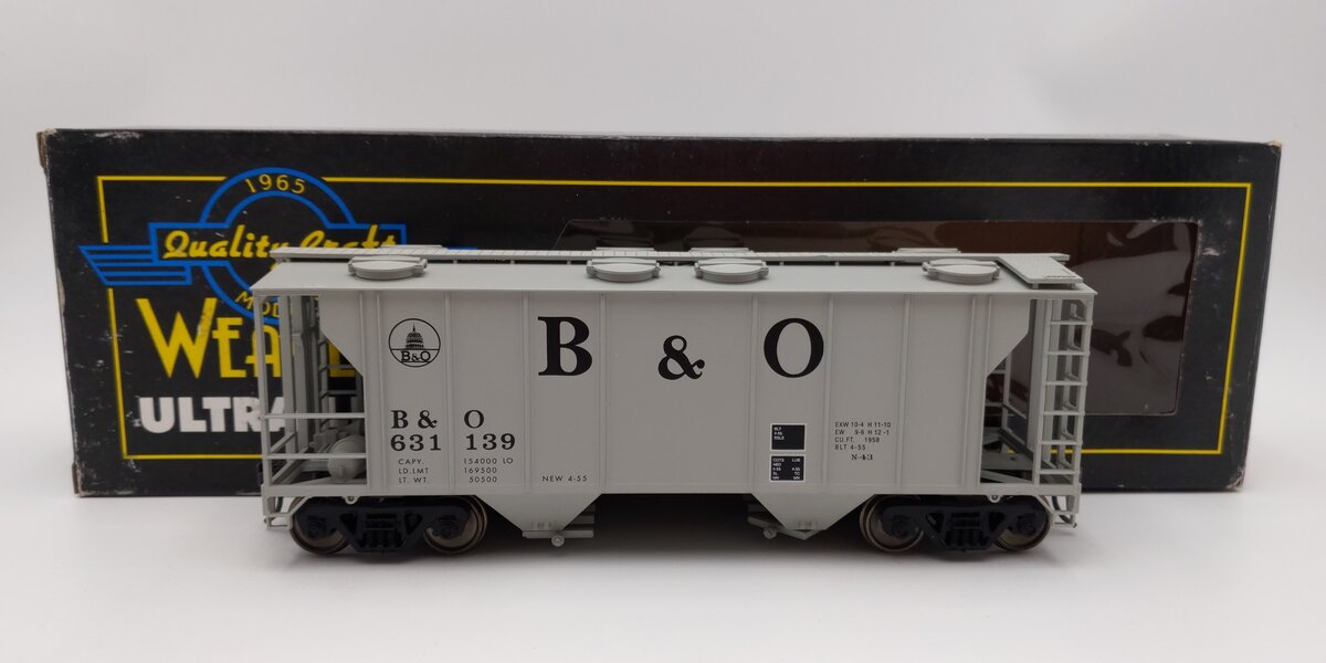 Weaver O Scale Baltimore & Ohio PS-2 Covered Hopper #631139 (2-Rail) EX/Box