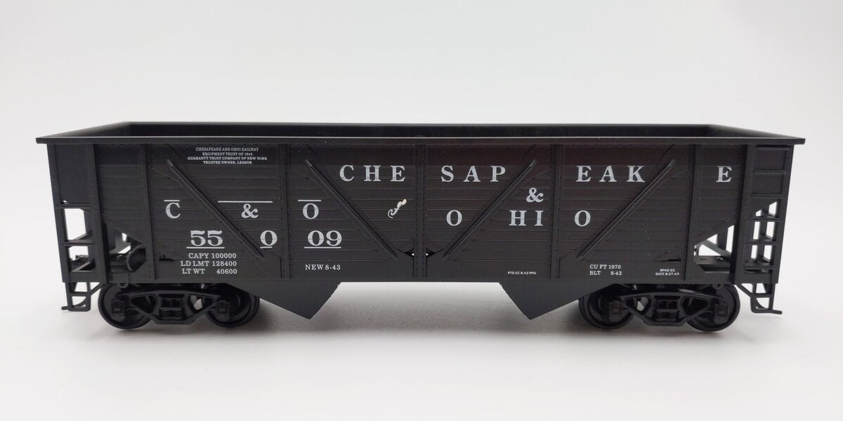 Weaver U15004 O Scale C&O 2-Bay Composite Hopper Car #55009 (2-Rail) EX/Box