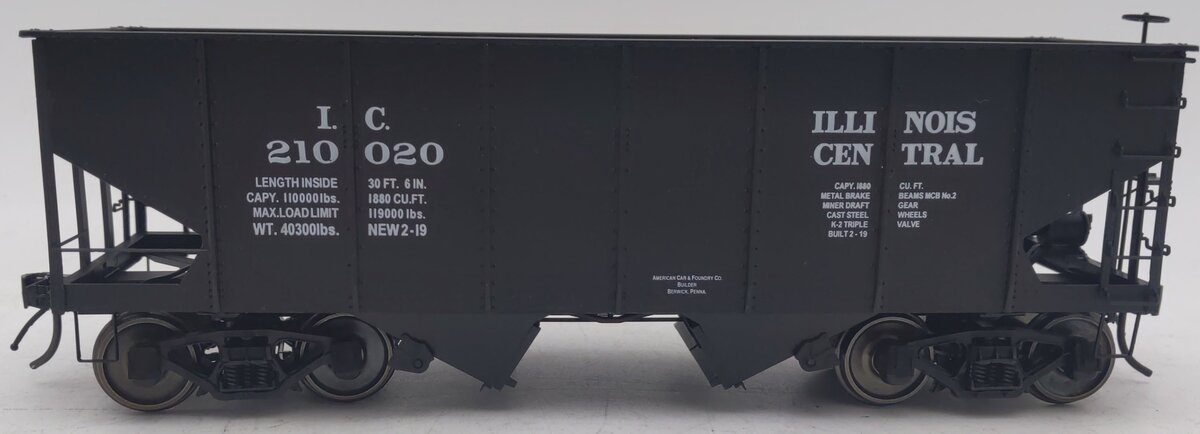 InterMountain 25416S-02 O Gauge Illinois Central 2-Rail Hopper Car #210020 EX/Box