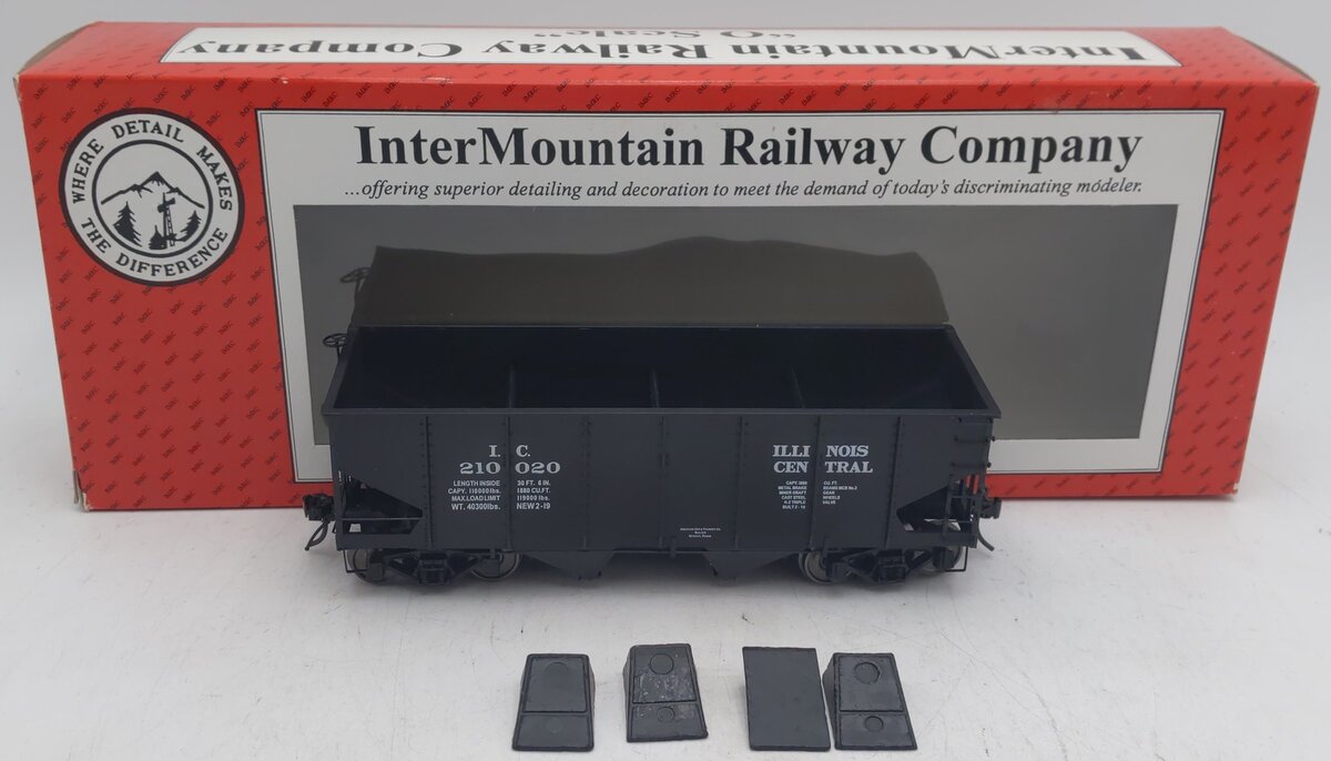 InterMountain 25416S-02 O Gauge Illinois Central 2-Rail Hopper Car #210020 EX/Box