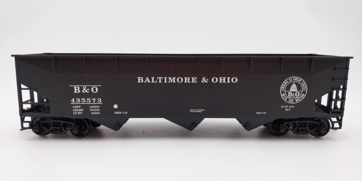 Weaver U3929LD O Scale Baltimore & Ohio 3 Bay Offset Coal Car #435437 (2-Rail) EX/Box