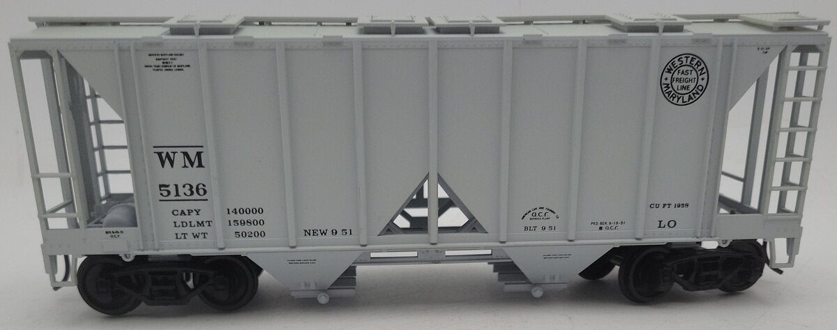 Weaver O Gauge Western Maryland 2-Rail Hopper Car #5136 EX/Box