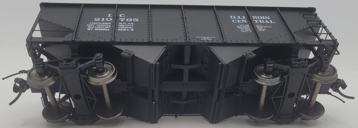 InterMountain 25416S-10 O Scale Illinois Central 2-Bay Hopper #210795 2-Rail EX/Box