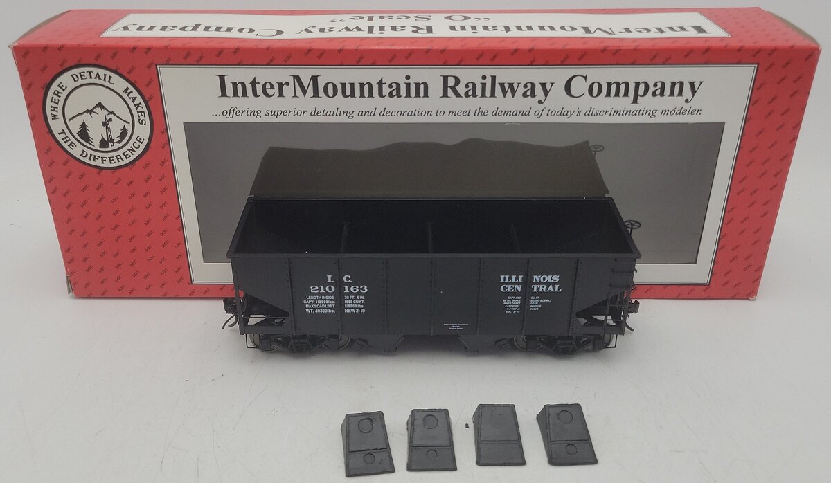InterMountain 25416S-03 O IC USRA 55-Ton 2-Bay Hopper #210163 (2-Rail) EX/Box