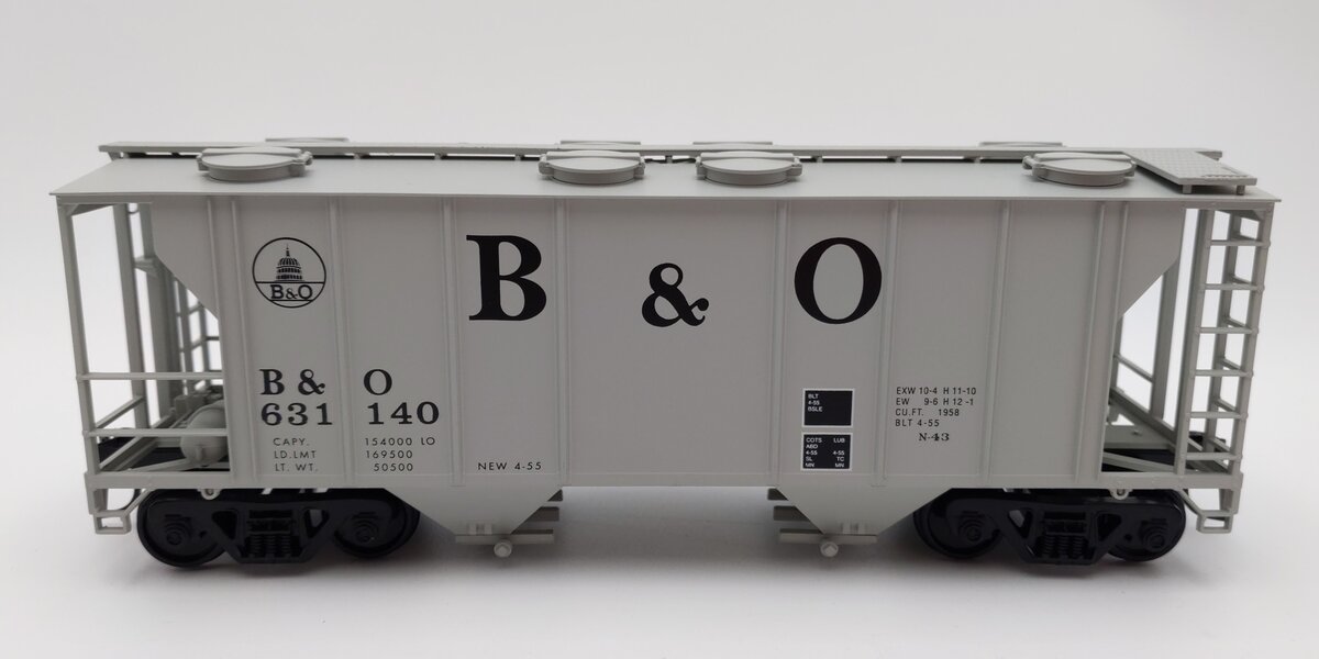 Weaver O Scale Baltimore & Ohio PS-2 Covered Hopper #631140 (2-Rail) EX/Box