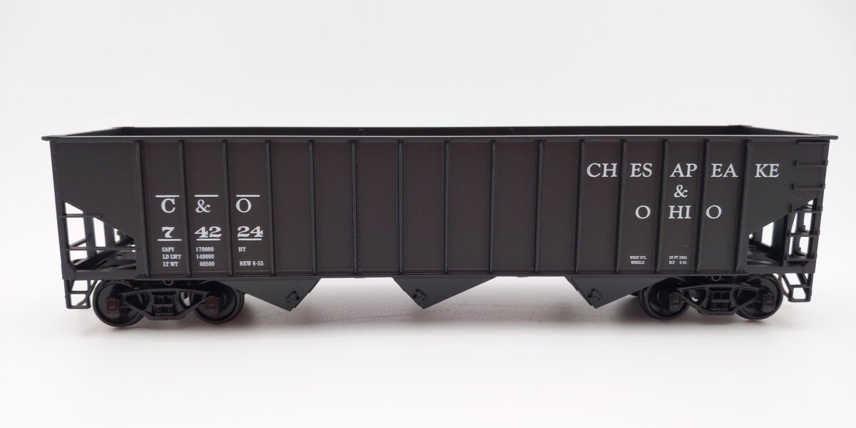 Weaver U2212 O Scale Chesapeake & Ohio 3-Bay Coal Car #74224 (2-Rail) LN/Box