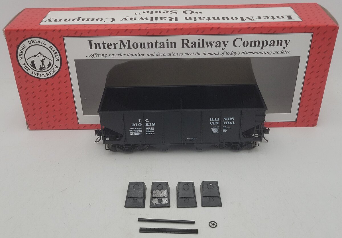 InterMountain 25416S-04 O Gauge Illinois Central 2-Rail Hopper Car #210219 VG/Box