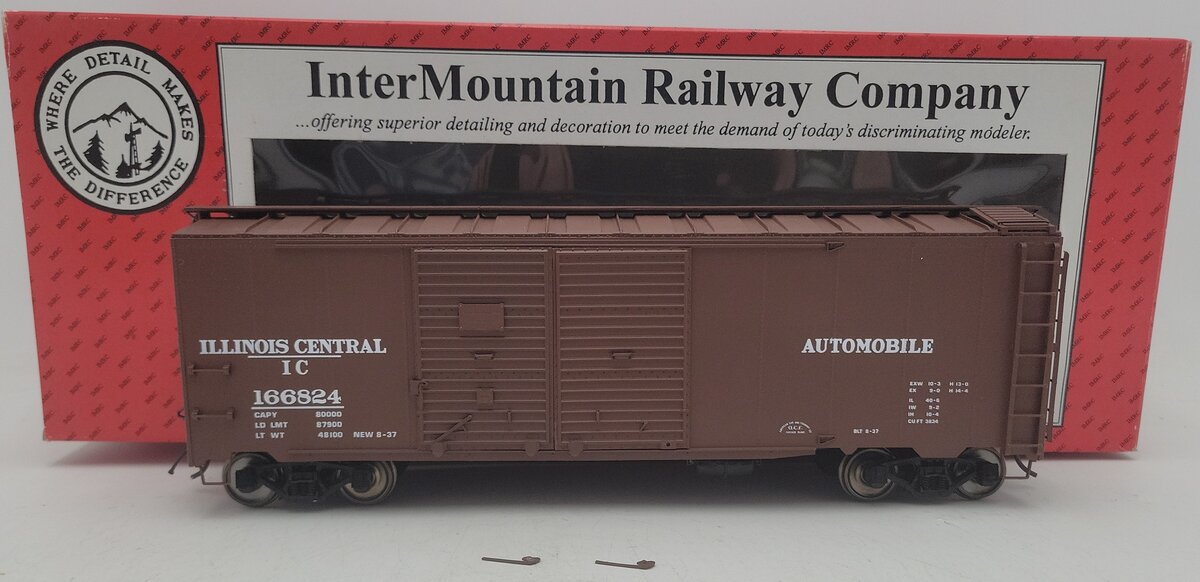 InterMountain 25213S-03 O Gauge Illinois Central Boxcar #166824 EX/Box