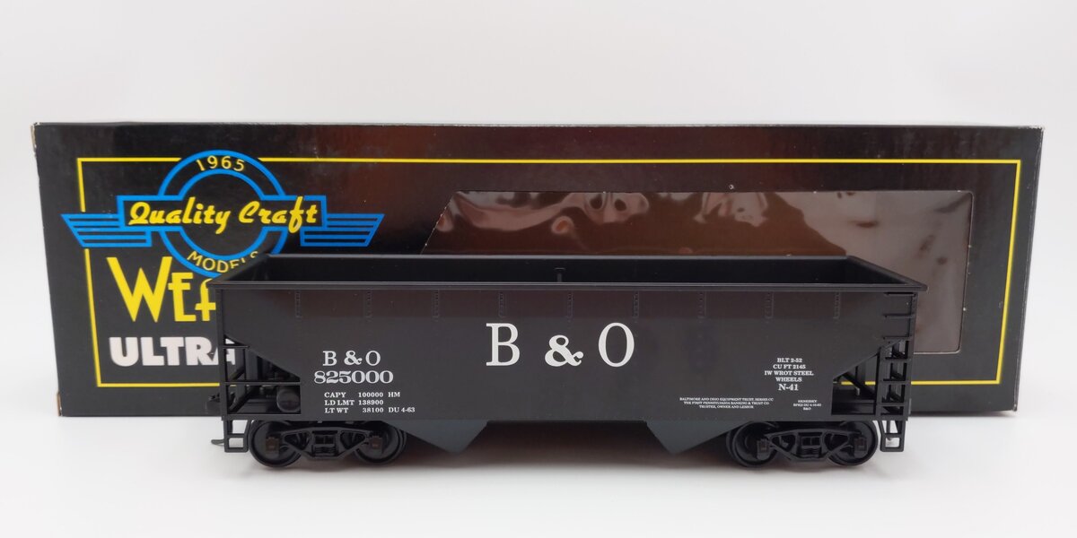 Weaver O Scale Baltimore & Ohio 2 Bay Offset Hopper #825000 (2-Rail) EX/Box