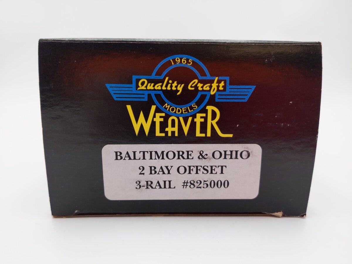 Weaver O Scale Baltimore & Ohio 2 Bay Offset Hopper #825000 (2-Rail) EX/Box
