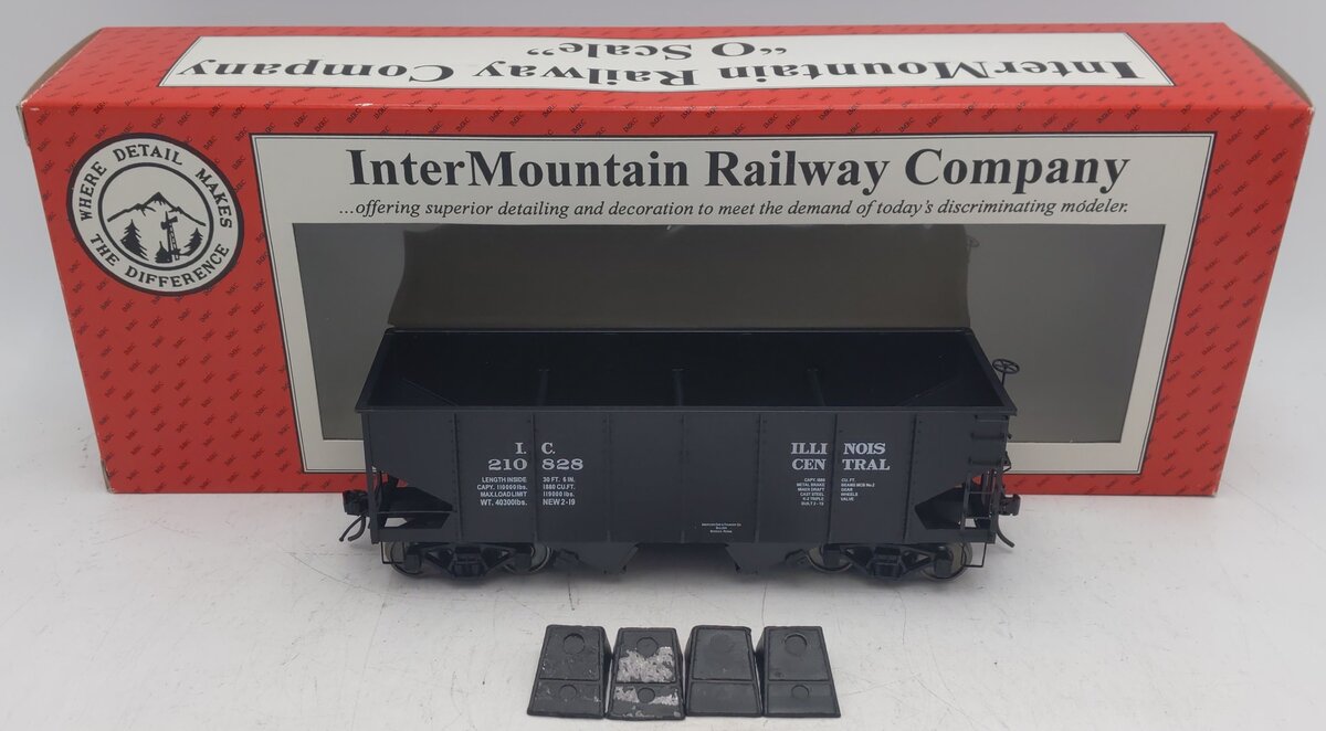 Intermountain 25416S-11 O Gauge Illinois Central 2-Rail Hopper Car #210828 EX/Box