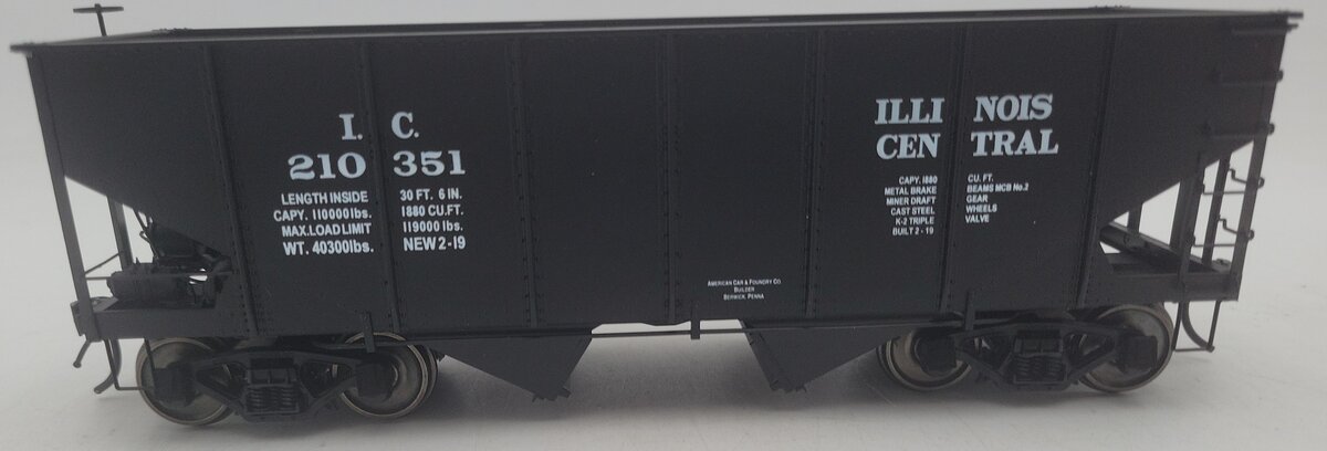 InterMountain 25416S-05 O Gauge Illinois Central 2-Rail Hopper Car #210351 EX/Box