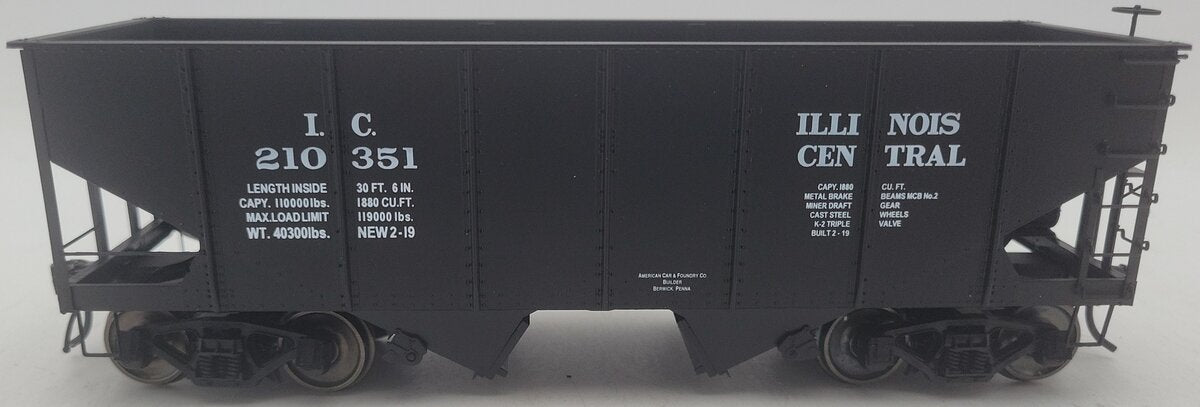 InterMountain 25416S-05 O Gauge Illinois Central 2-Rail Hopper Car #210351 EX/Box
