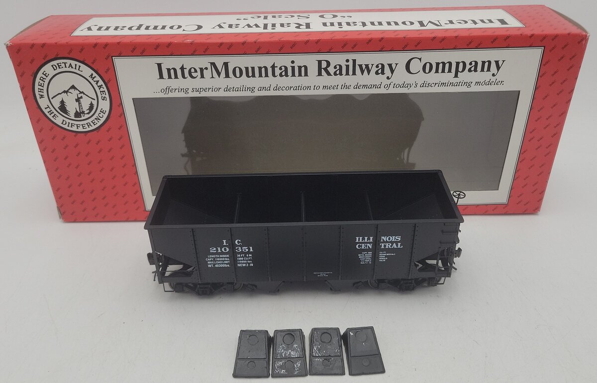 InterMountain 25416S-05 O Gauge Illinois Central 2-Rail Hopper Car #210351 EX/Box