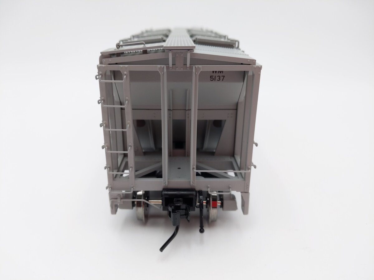 Atlas 9371-3 O Scale Western Maryland 70-Ton Covered Hopper #5137 - 2 Rail EX/Box