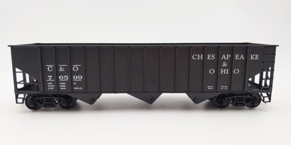 Weaver U2212 O Scale Chesapeake & Ohio 3-Bay Coal Car #76599 (2-Rail) LN/Box