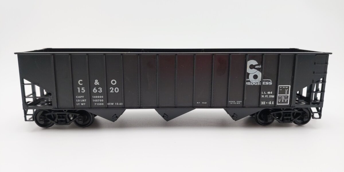 Weaver 4000 O Scale Custom Chesapeake & Ohio 3-Bay Coal Car #156320 EX/Box