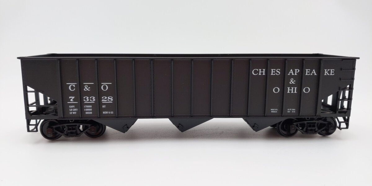 Weaver U2212 O Scale Chesapeake & Ohio 3-Bay Coal Car #73328 (2-Rail) EX/Box