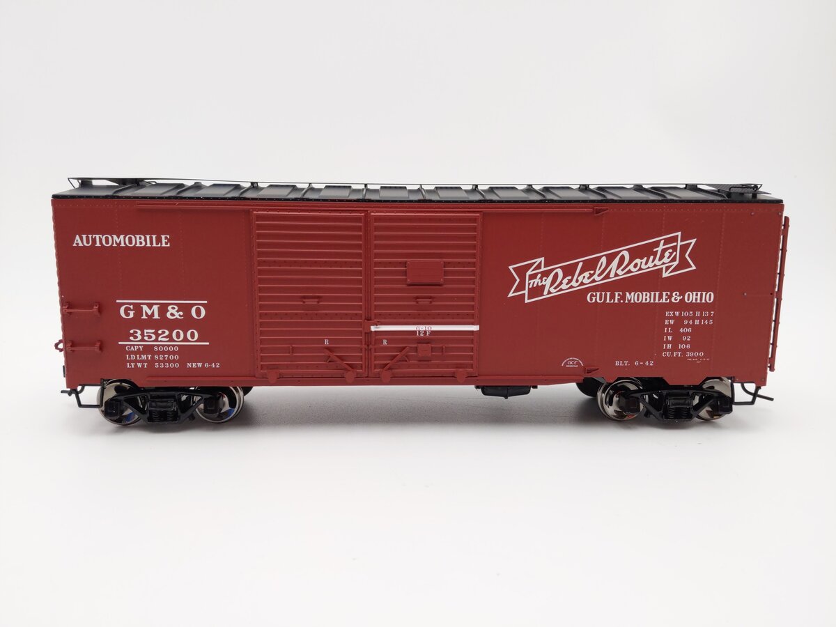 Atlas 9703-1 O Scale Gulf Mobile & Ohio 40' Double Door Boxcar #35200 (2-Rail) EX/Box