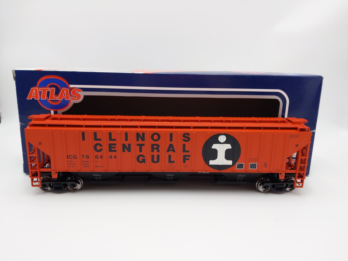 Atlas 2001654-3 O Scale Illinois Central Gulf PS-4750 Hopper #766444 (2-Rail) LN/Box