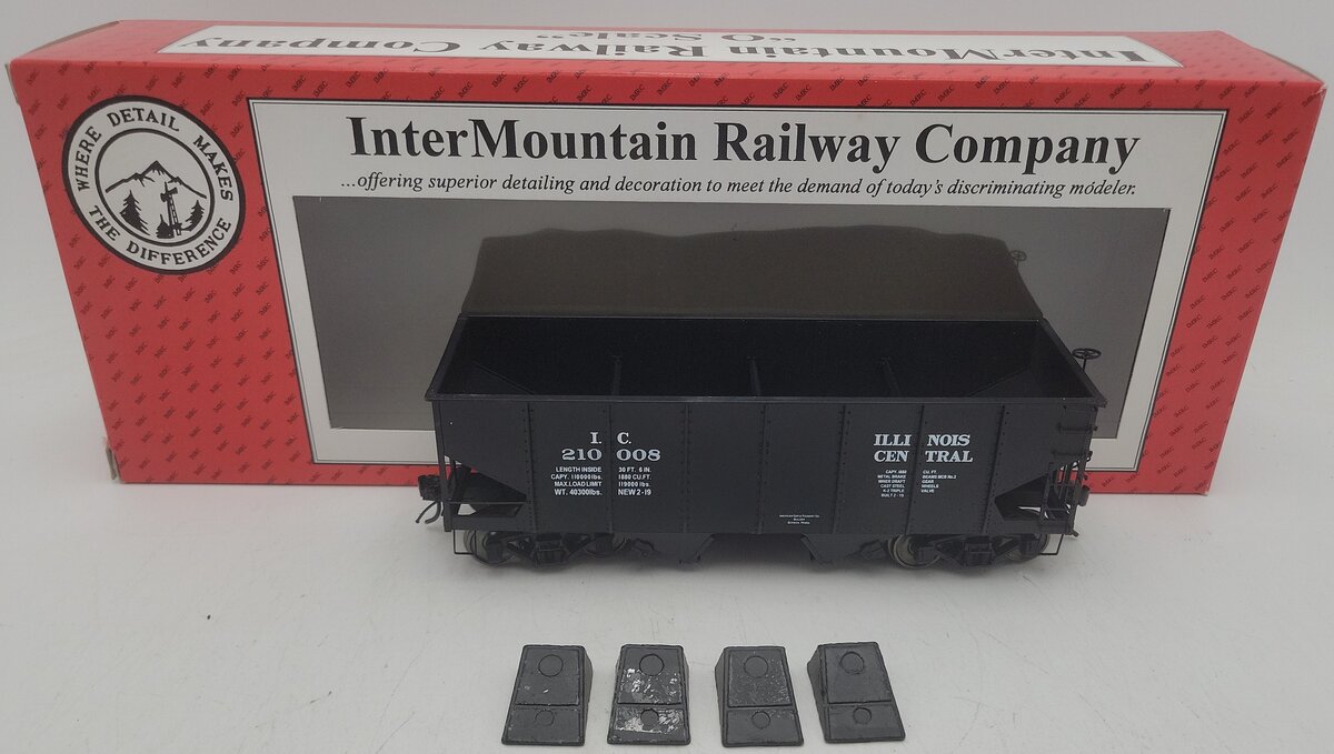 InterMountains 25416S-01 O Gauge Illinois Central 2-Rail Hopper Car #210008 EX/Box