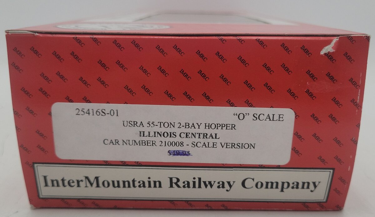 InterMountains 25416S-01 O Gauge Illinois Central 2-Rail Hopper Car #210008 EX/Box