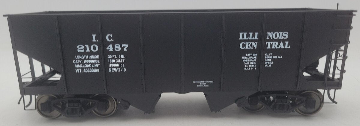 InterMountian 25416S-06 O Gauge Illinois Central 2-Rail Hopper Car #210487 EX/Box