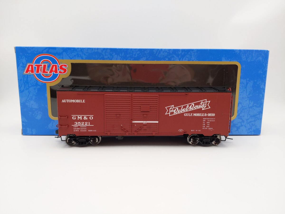 Atlas 9703-3 GM&O 40' Double Door Box Car #35221 EX/Box