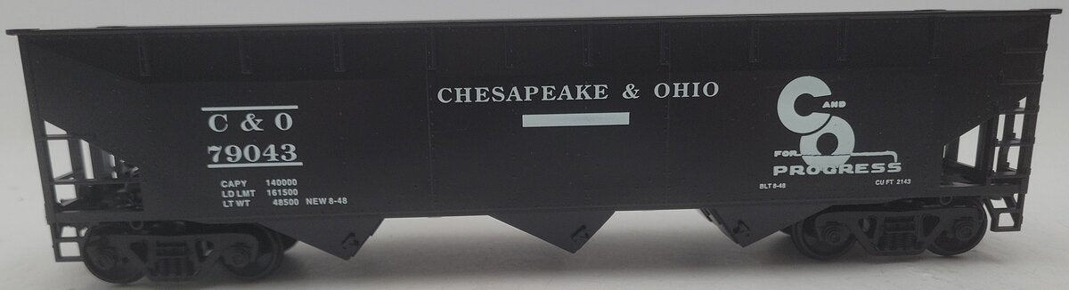 Weaver U3810 O Scale Chesapeake & Ohio Hopper Car #79043 - 2 Rail EX/Box