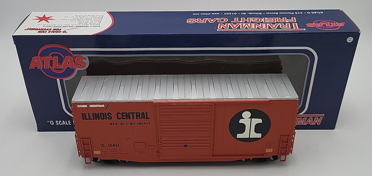 Atlas 2001952-1 O Scale Illinois Central Boxcar #15461 2-Rail LN/Box