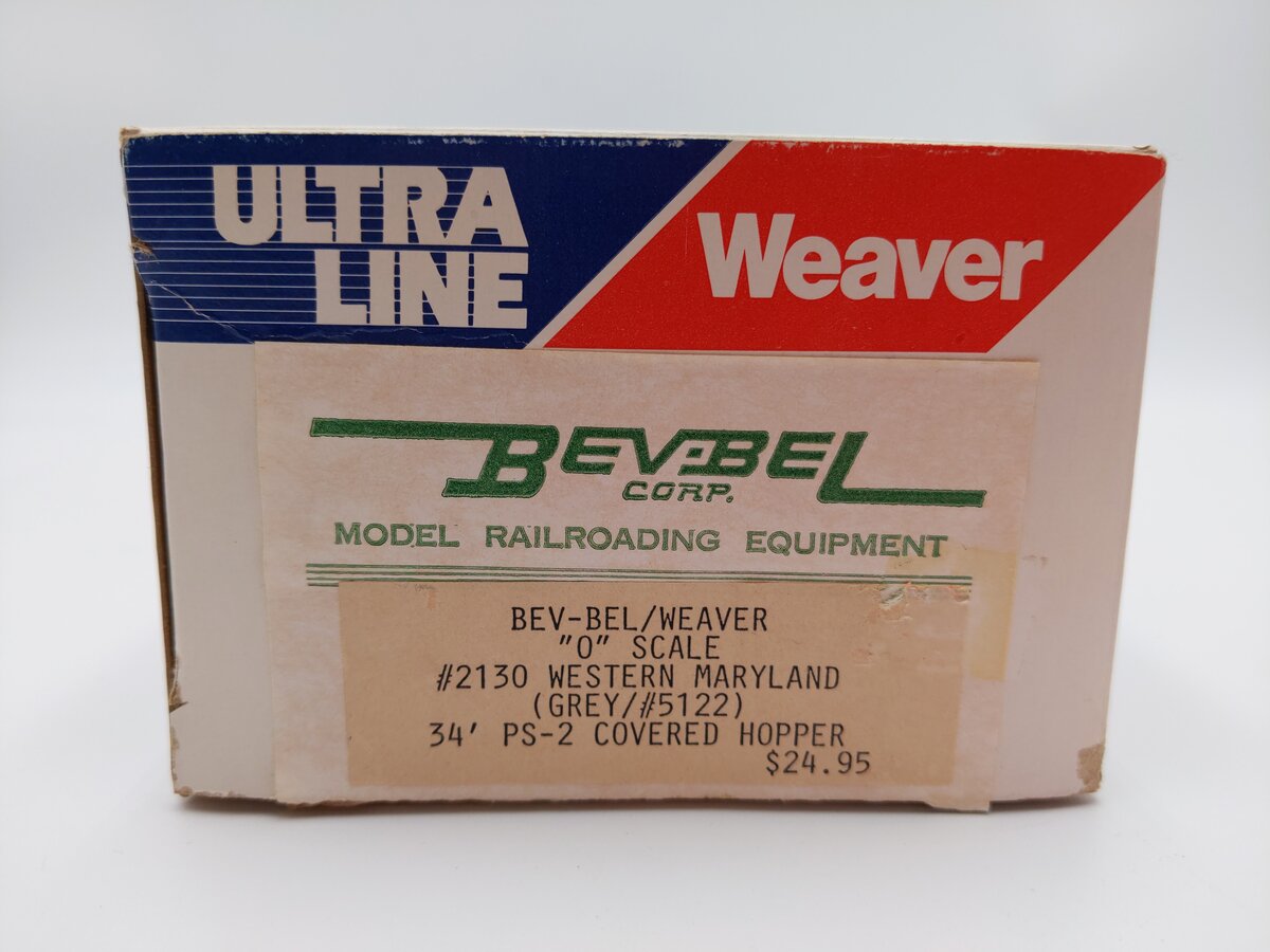 Weaver/Bev-Bel 2130 O Scale WM 34' PS-2 Covered Hopper #5122 (2-Rail) EX/Box