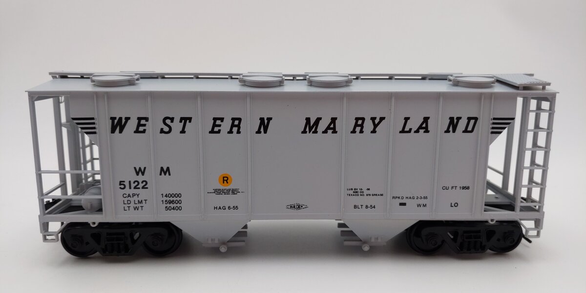 Weaver/Bev-Bel 2130 O Scale WM 34' PS-2 Covered Hopper #5122 (2-Rail) EX/Box