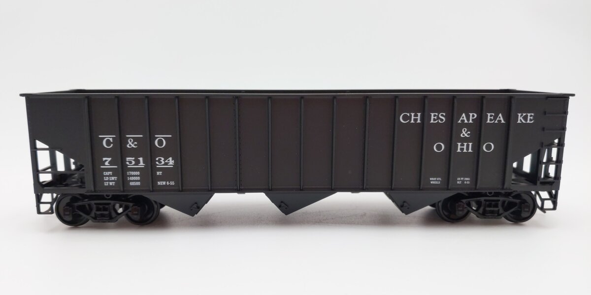 Weaver U2212 O Scale Chesapeake & Ohio 3-Bay Coal Car #75134 (2-Rail) EX/Box