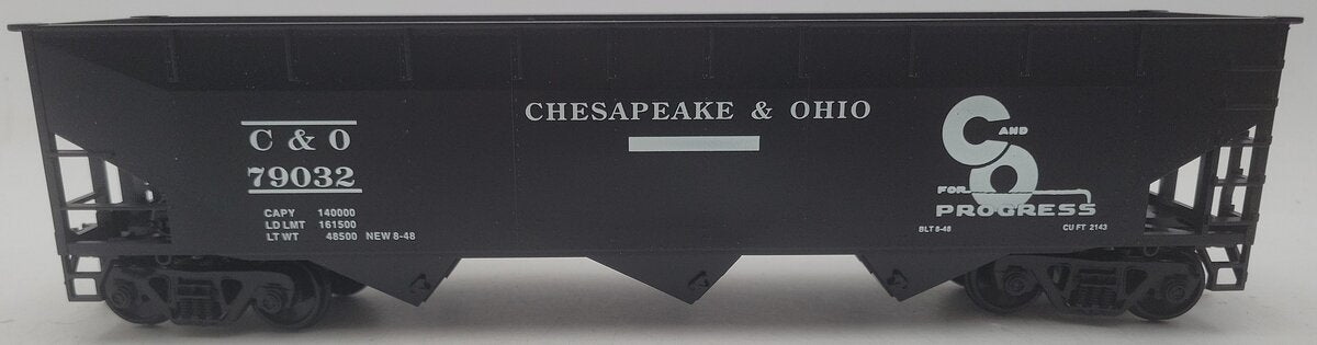Weaver U3810 O Scale Chesapeake & Ohio Hopper Car #79032 - 2 Rail EX/Box