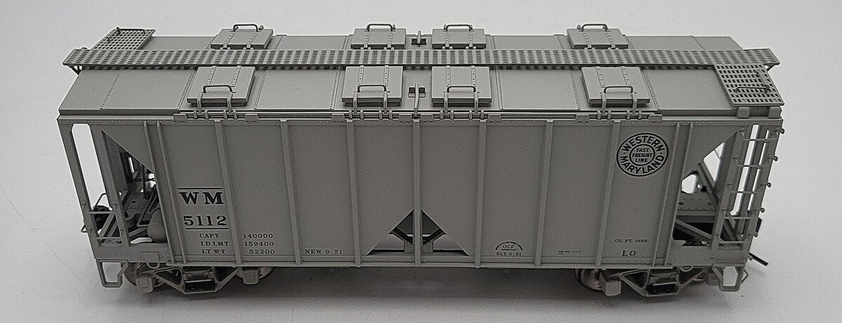 Atlas 9359-3 O Scale Western Maryland Hopper Car #5112 2-Rail LN/Box