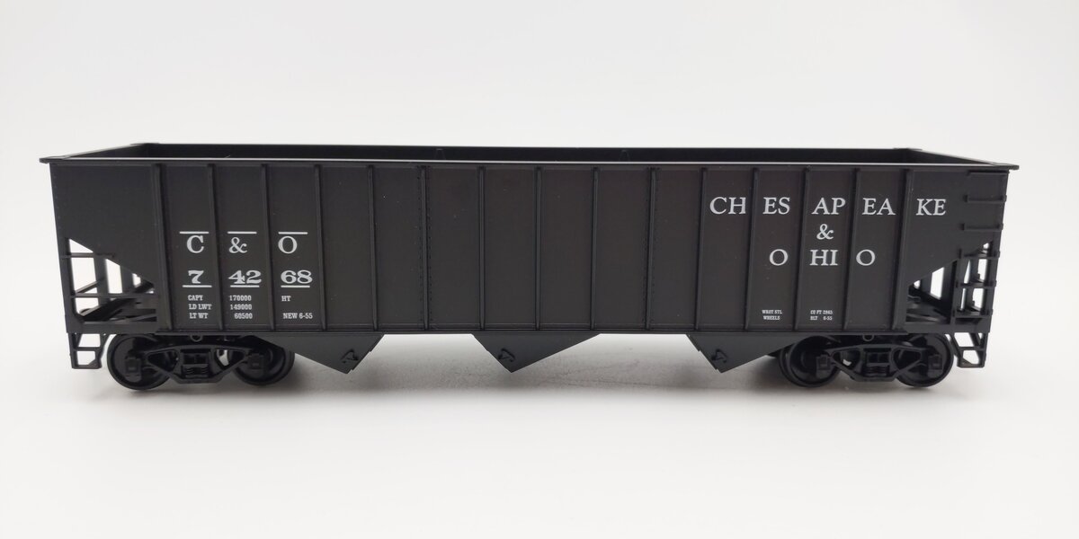 Weaver U2212 O Scale Chesapeake & Ohio 3-Bay Coal Car #74268 (2-Rail) LN/Box