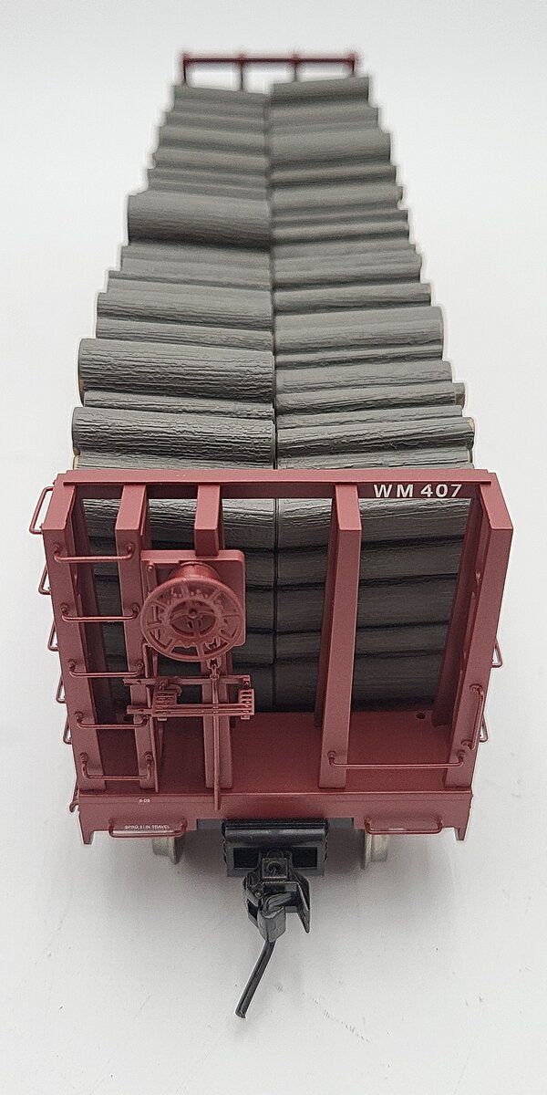 Atlas 7276-5 O Scale Western Maryland Lumber Car #407 2-Rail LN/Box