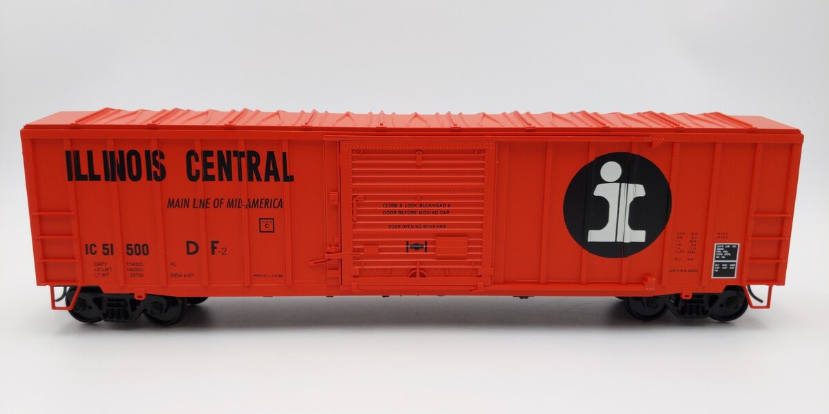 Weaver O Scale Illinois Central 50 Foot Boxcar #51586 (2-Rail) EX/Box