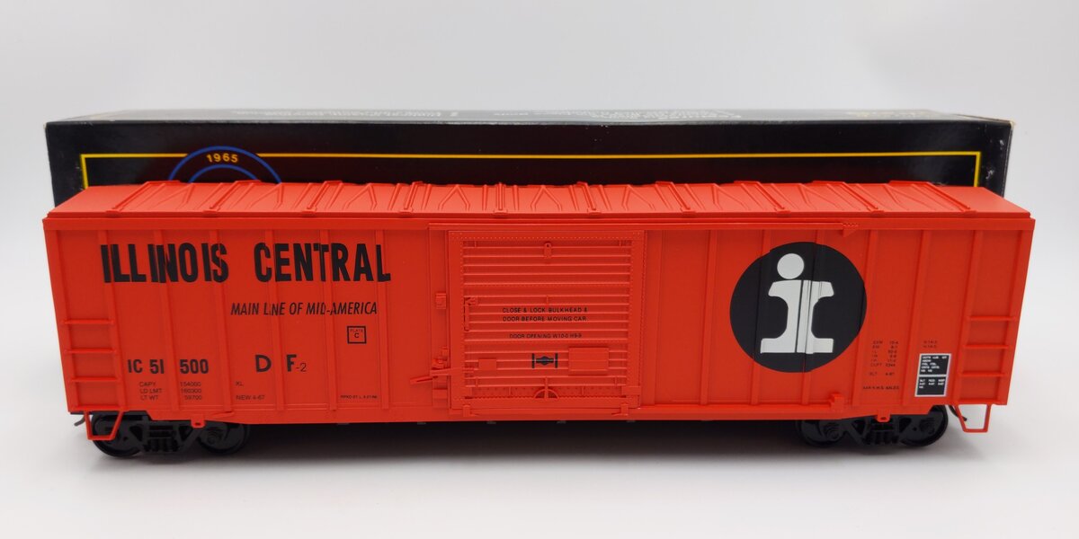 Weaver O Scale Illinois Central 50 Foot Boxcar #51586 (2-Rail) EX/Box