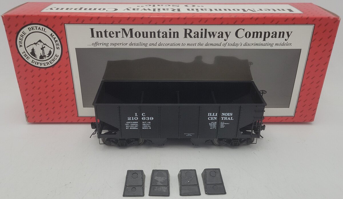 InterMountain 25416S-08 O Gauge Illinois Central 2-Rail Hopper Car #210639 EX/Box